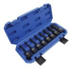 Smūginių 1/2 TORX antgalių komplektas / T30-T80