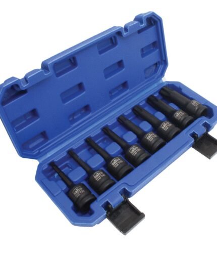 Smūginių 1/2 TORX antgalių komplektas / T30-T80