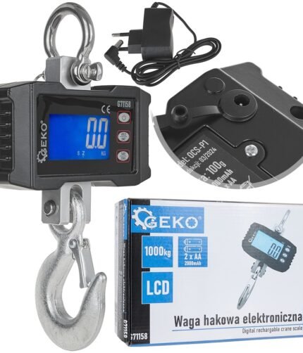 Svarstyklės su kabliu elektroninės 1000kg