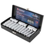 Galvutės ilgos 1/2'' 6-kampų 14vnt. 11-30mm