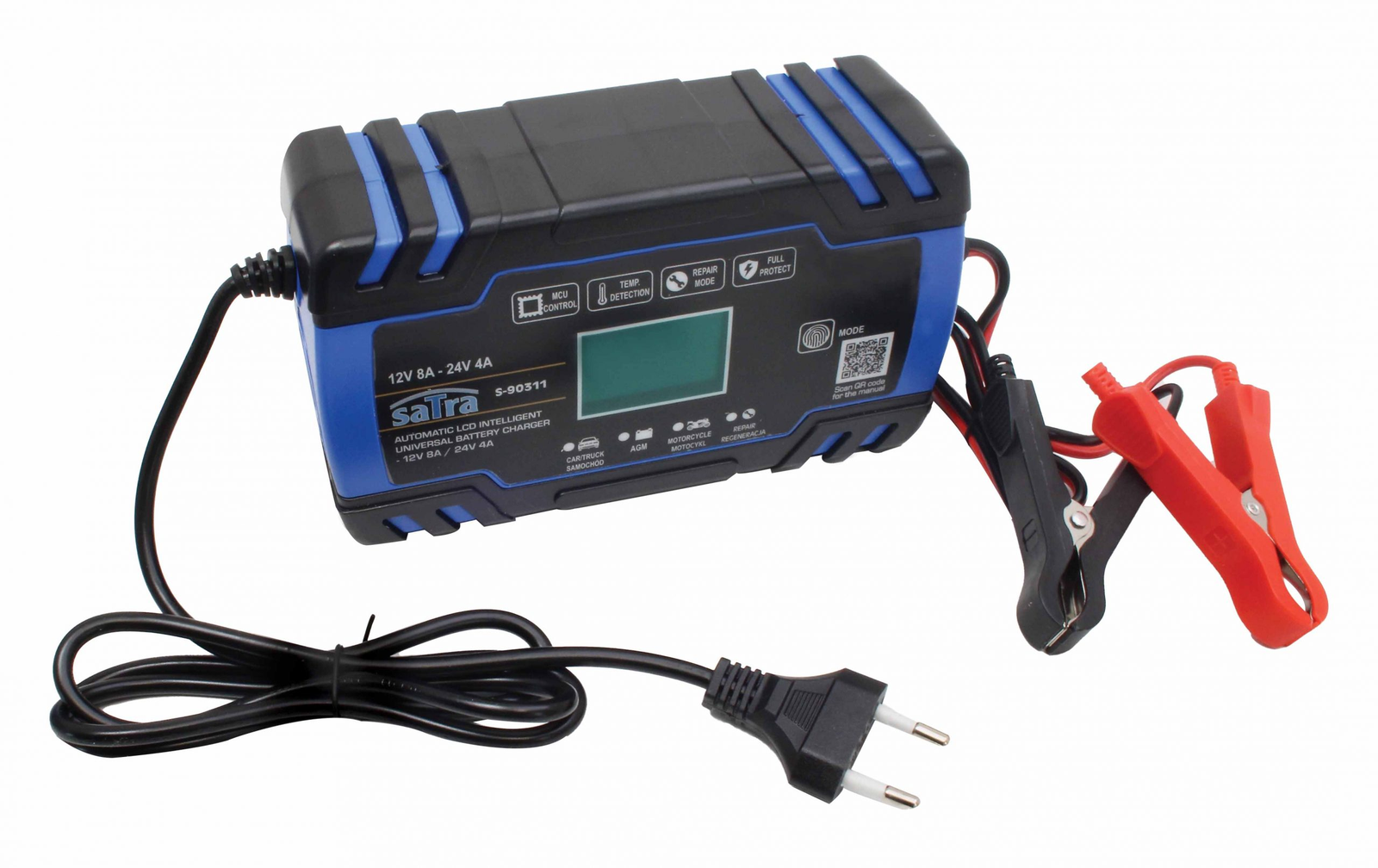 Akumuliatoriaus įkrovėjas 12V 8A 24V 4A Akumuliatoriaus įkrovėjas 12V 8A 24V 4A
